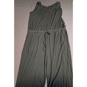 Umgee Women Size Large Green Jumpsuit Ombre Summer Bohemian Jogger
